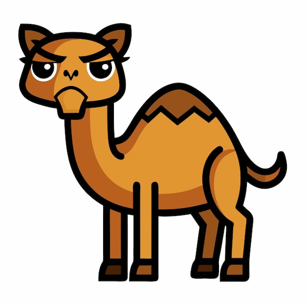 Vector dromedary camels camel angry kawaii