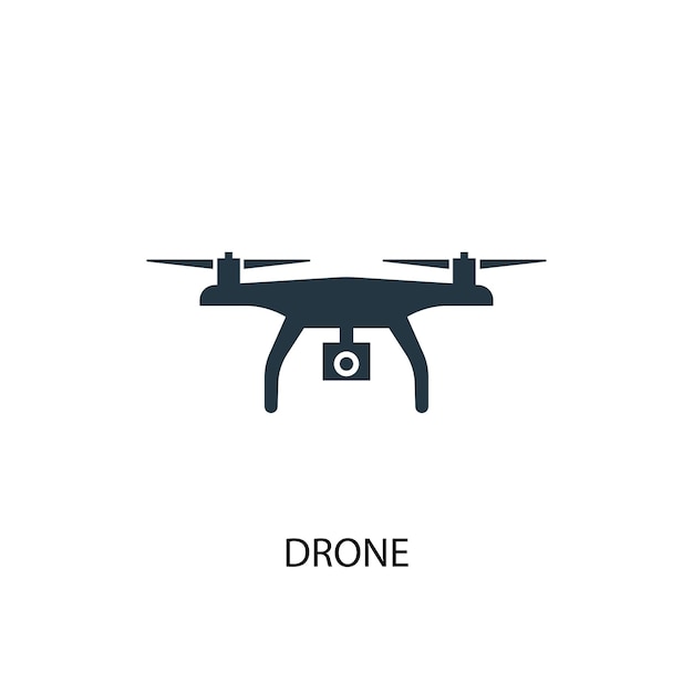 Drone icon. Simple element illustration. drone concept symbol design. Can be used for web and mobile.