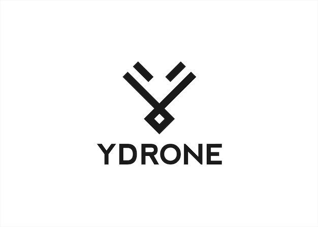 drone logo design vector illustration