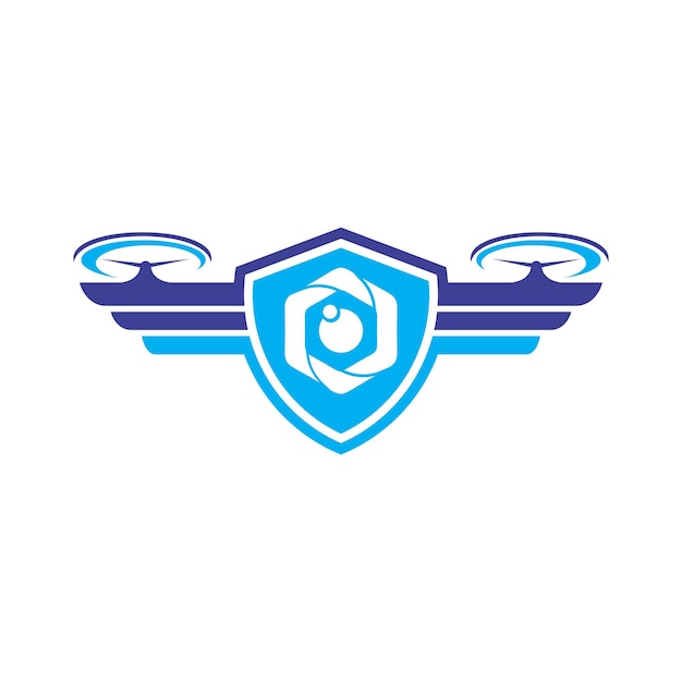 drone logo template vector icon