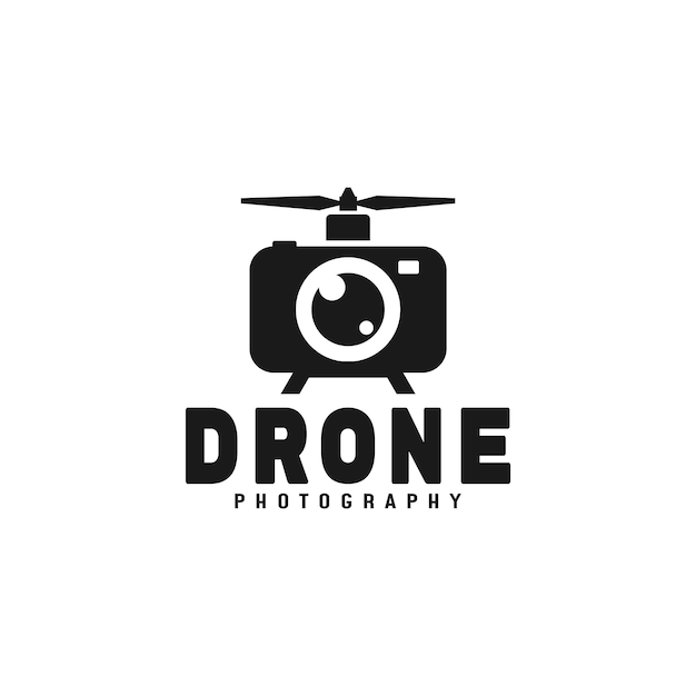 Drone Photography Logo Design Illustration