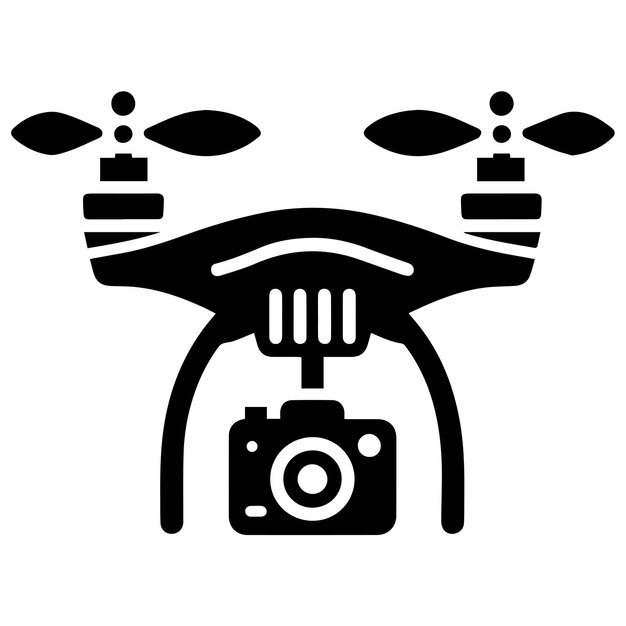 Vector drone silhouette icon illustration eps file