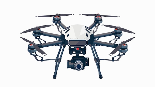 a drone with a camera on the front and the camera on the bottom