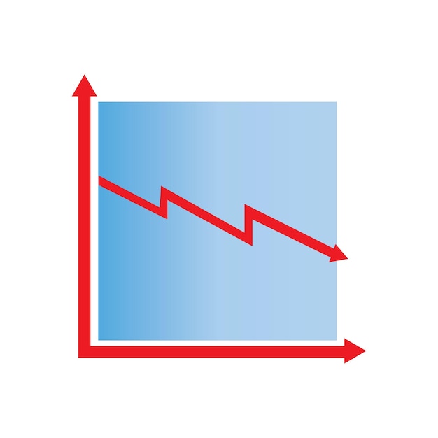 Drop chart icon logo vector design template