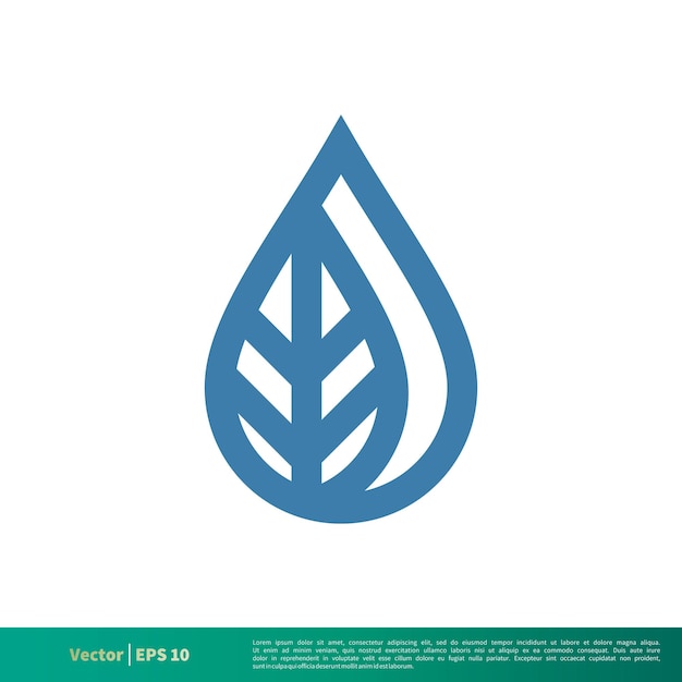 Drop Water Icon Vector Logo Template Illustration Design Vector EPS 10