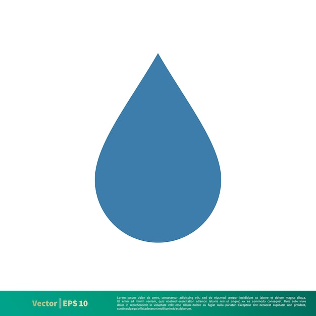 Drop Water Icon Vector Logo Template Illustration Design Vector EPS 10