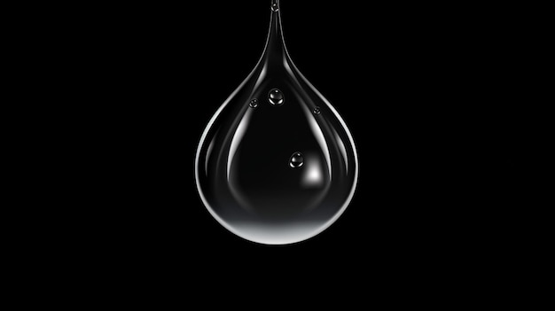 Vector a drop of water that has water drops on it