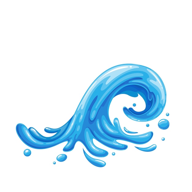 Drops and splashes of water vector illustration of the water splash element