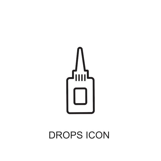 Drops vector icon icon