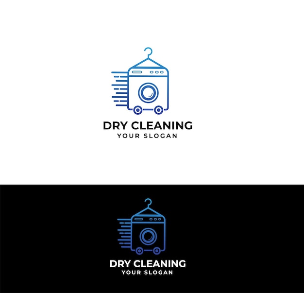 Dry cleaning company logo