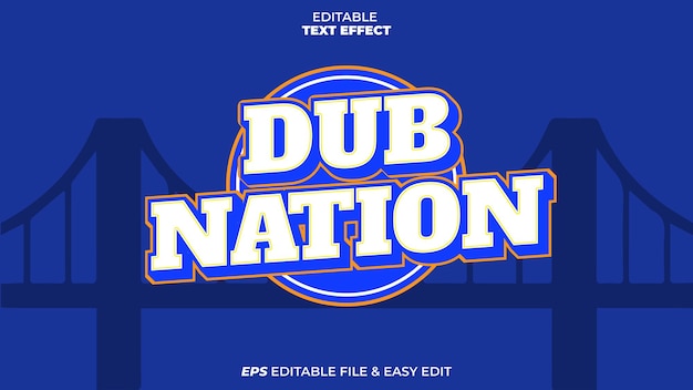 Dub Nation Editable Text Effect amp Easy Edit