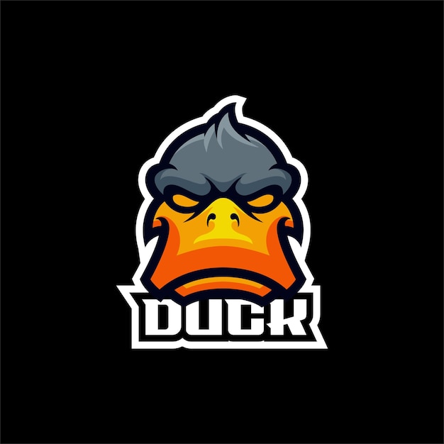 duck esport mascot design logo