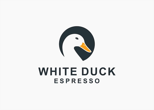 duck head logo design vector illustration