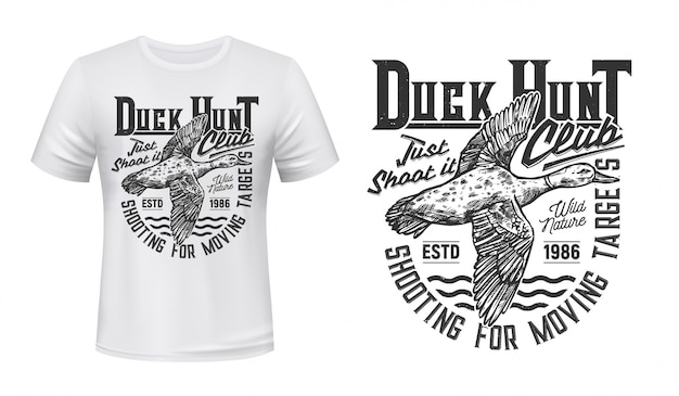 Duck hunting  print  of sport club