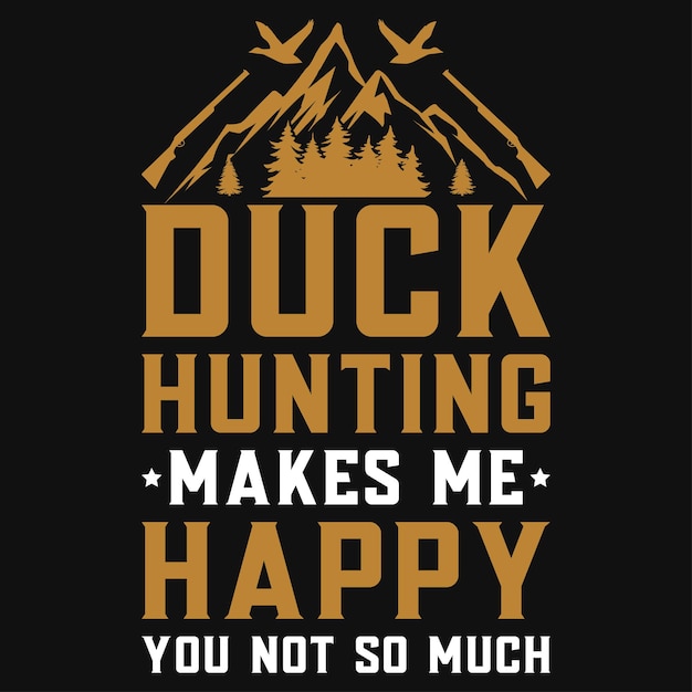 Duck hunting typography