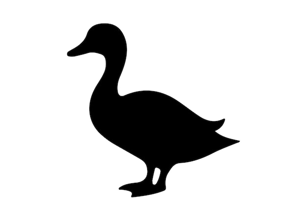 Duck Silhouette Duck silhouette vector illustration