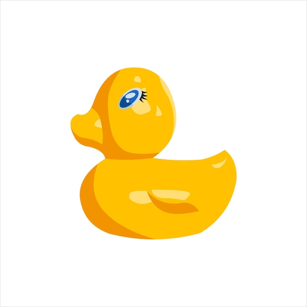 Duck Toy from Side Baby Property Vector flat design graphic Illustration 2d HD