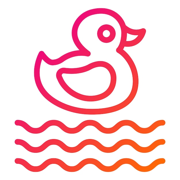 Duck Vector Icon Design Illustration