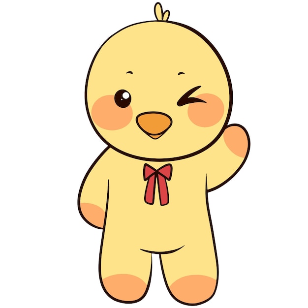 Duck you character cute vacter cartoon