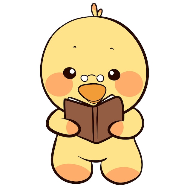 Duck you character cute vacter cartoon