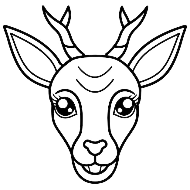 Duiker deer cries icon vector