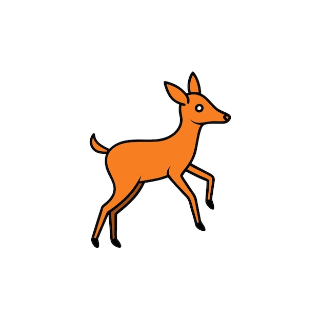 Duiker deer dancing icon vector