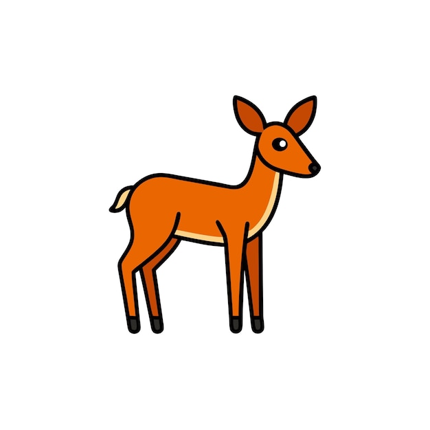 Duiker deer knocks icon vector