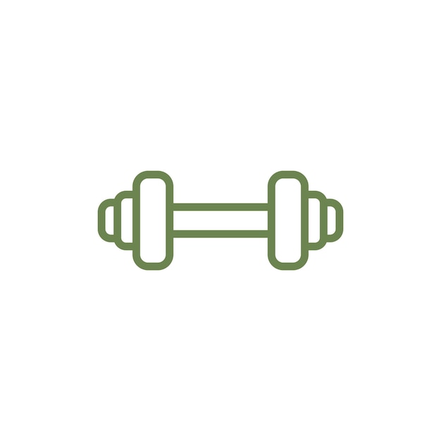 dumbbell icon vector design template