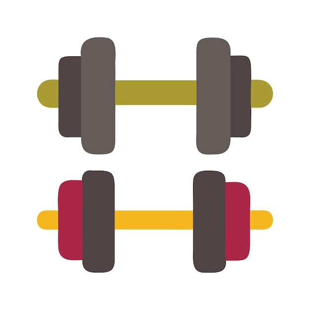 Vector dumbbells vector icon illustration on a white background