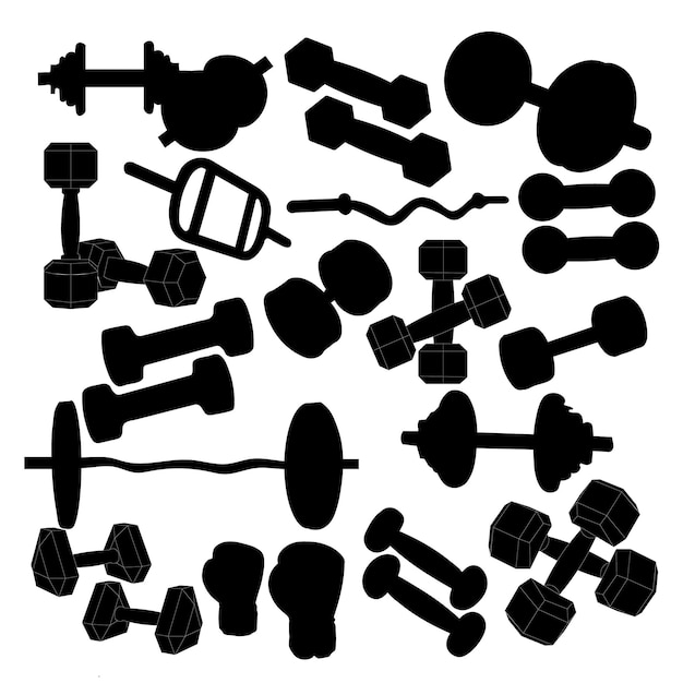 Dumble Fitness Dumbbell Vector Illustration EPS Design for Strength Training