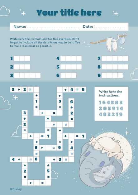 Dumbo Mother's Day Worksheet