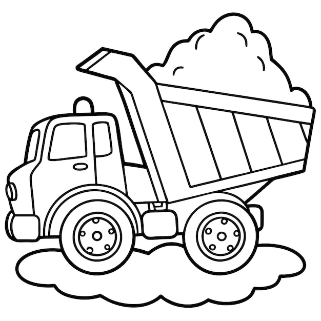 Dump Truck Childrens Coloring Book Fun and Exciting Designs for Young Builders