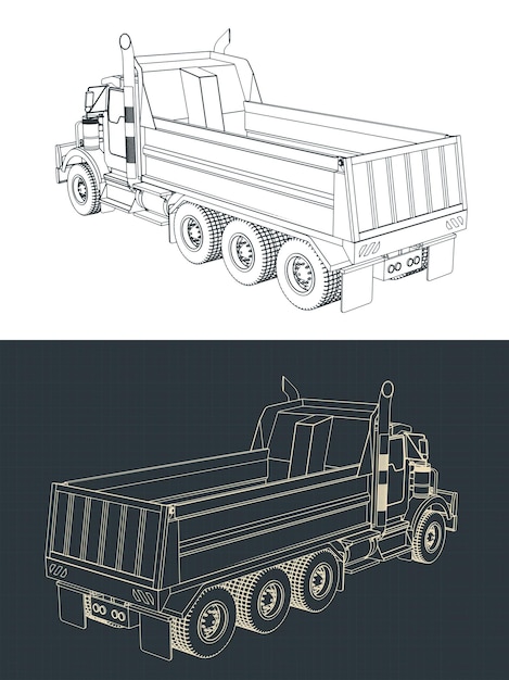 Dump truck sketches