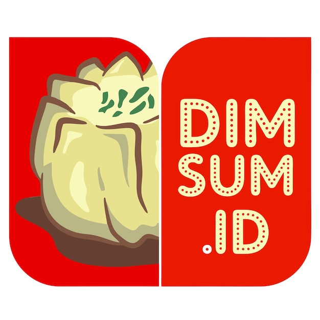 Dumpling Dimsum Asian Food Logo Icon