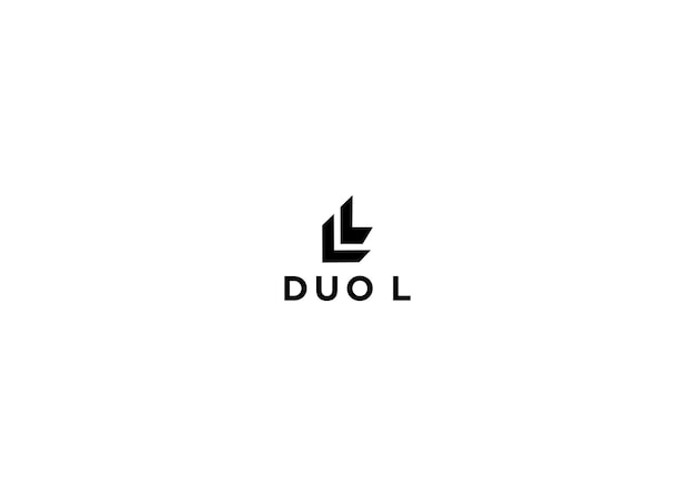 duo l logo design vector illustration