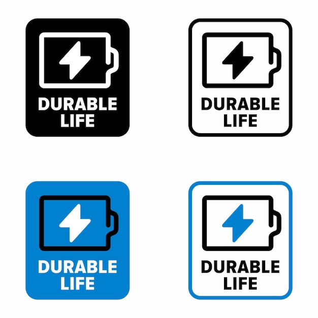 Durable life long storage and usability period information sign