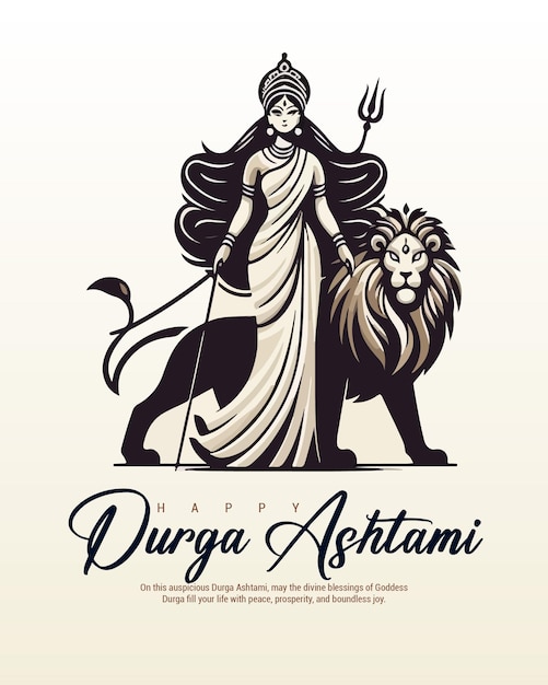 Durga Ashtami greetings and social media post