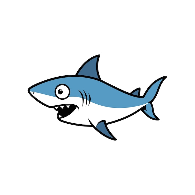 Dusky Shark fish screams icon vector