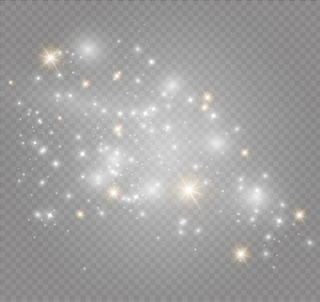 Dust particles.bright stars.