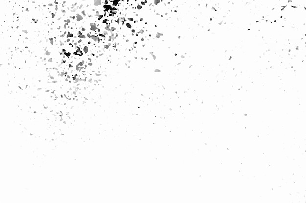 Dust rubbish dirt isolated on white background Grunge background black and white vector Abstract art