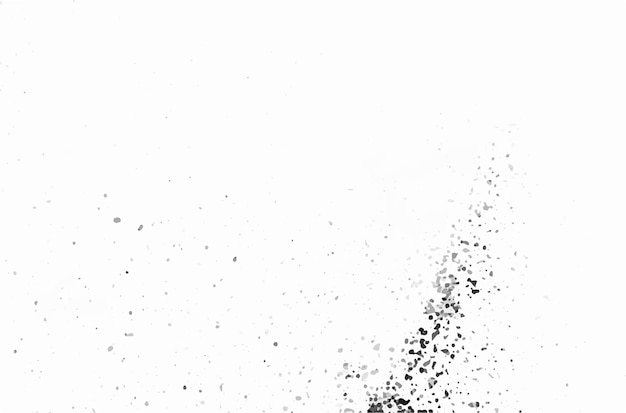 Dust rubbish dirt isolated on white background Grunge background black and white vector Abstract art