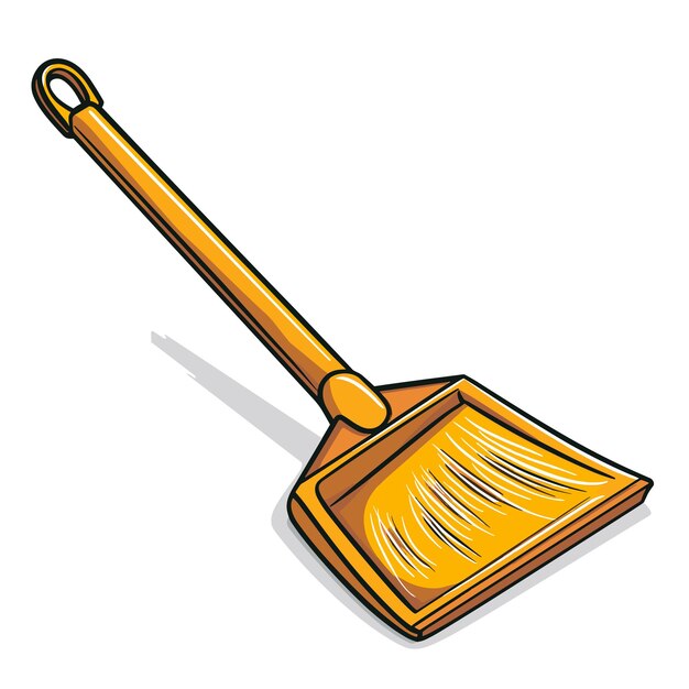 Vector dustpan cartoon isolated on transparent png hd