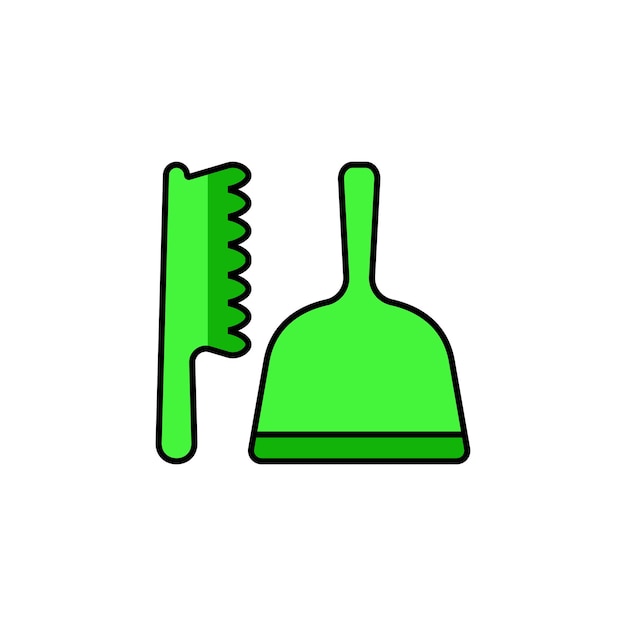 dustpan icon vector design template