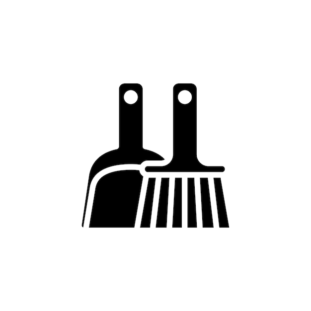 dustpan icon vector design template