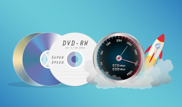 DVD Disk with speed meter