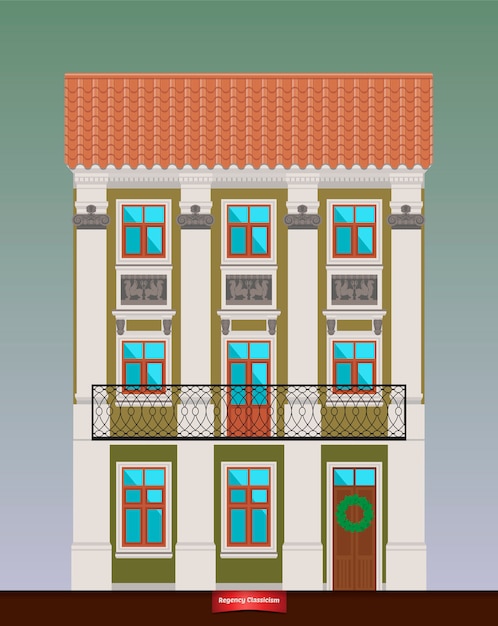 Dwelling house in Classicism style.