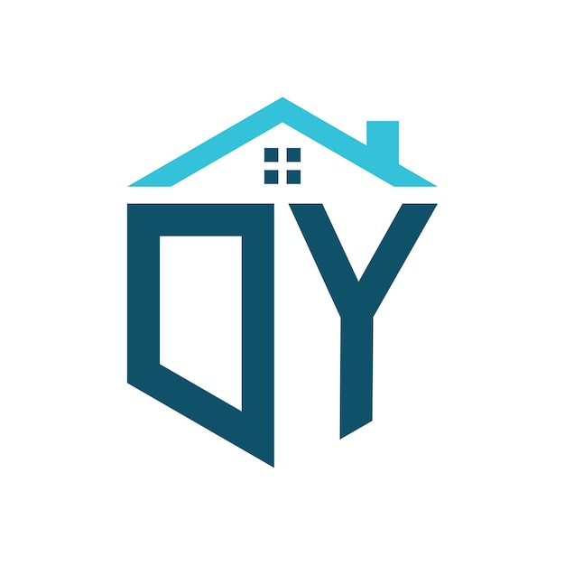 DY House Logo Design Template Letter DY Logo for Real Estate Construction or any House Related Business