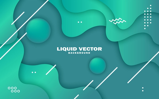 Dynamic 3D background with fluid shapes modern concept