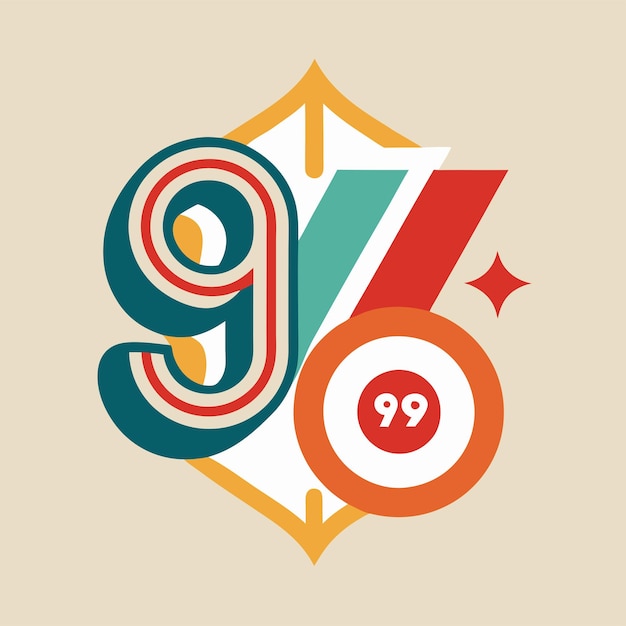 Dynamic 69 Crafting a Unique Vector Logo Icon Featuring the Number 69