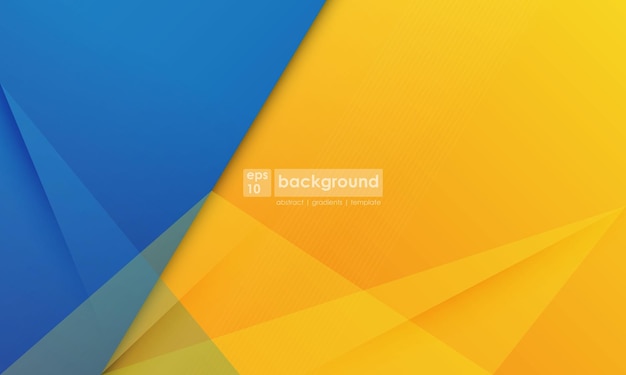 Dynamic abstract background blue and yellow color